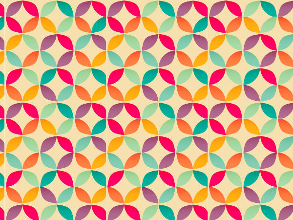 Bright Geometric Circle Pattern